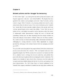 Chapter 6: Student Activism and the 'Struggle' for Democracy
