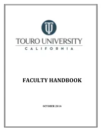 Faculty Handbook