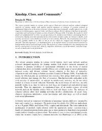 Kinship, Class, and Community1
