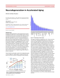 Neurodegeneration in Accelerated Aging