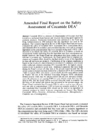 Amended Final Report on the Safety Assessment of Cocamide DEA'