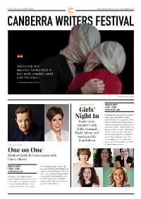 Canberra Writers Festival Program 2018