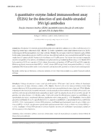 (ELISA) for the Detection of Anti-Double-Stranded DNA Igg