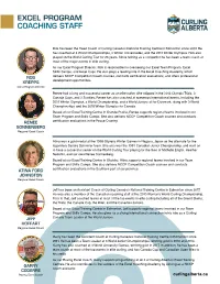 Excel Program Coaching Staff