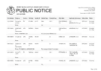 Public Notice &gt;&gt; Licensing and Management System Admin &gt;&gt;