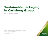 Sustainable Packaging in Carlsberg Group CBS Green Week