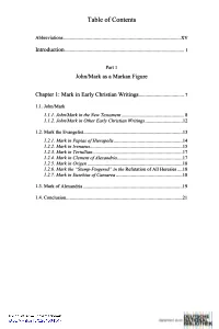 Table Ofcontents