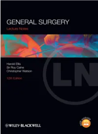 Lecture Notes- General Surgery