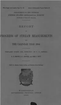 Progress of Stream Measurements