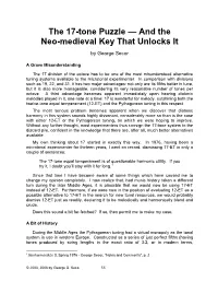 The 17-Tone Puzzle — and the Neo-Medieval Key That Unlocks It