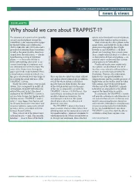 Why Should We Care About TRAPPIST-1?