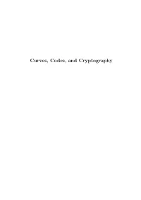 Curves, Codes, and Cryptography Copyright C 2011 by Christiane Peters