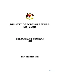 Diplomatic and Consular List