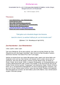 Gemeindebrief Der Ev.-Luth
