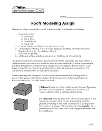 Roofs Modeling Assign