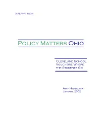 The Cleveland School Voucher Program Began