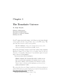 The Transfinite Universe