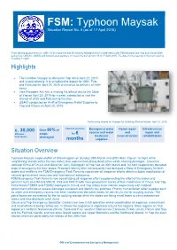 Typhoon Maysak Situation Report No