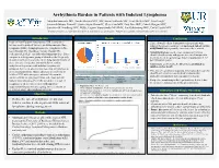 Arrhythmia Burden in Patients with Indolent Lymphoma