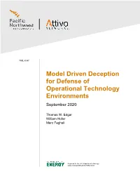 Deception Defense Platform for Cyber-Physical Systems