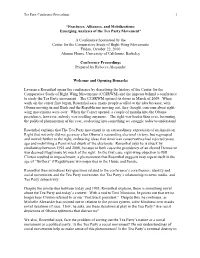 “Fractures, Alliances, and Mobilizations: Emerging Analyses of the Tea Party Movement”
