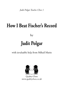 How I Beat Fischer's Record