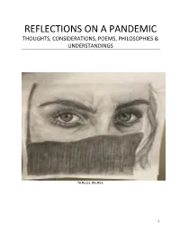 Reflections on a Pandemic Thoughts, Considerations, Poems, Philosophies & Understandings