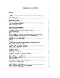 Table of Contents