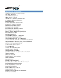 2018 Matching Gift Recipients