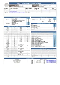 2019 SWIFT Certified Application Profile