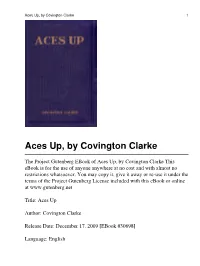 Aces Up, by Covington Clarke 1