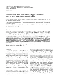Karyotype Differentiation of Four Cestrum Species (Solanaceae) Based on the Physical Mapping of Repetitive DNA