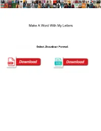 Make a Word with My Letters