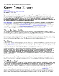 The Tools and Methodologies of the Script Kiddie