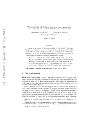 The Width of 5-Dimensional Prismatoids, As We Do in This Paper