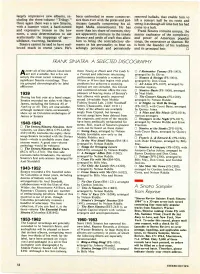 A Sinatra Sampler Rosemary Clooney; and Any Number Arranged by Nelson Riddle