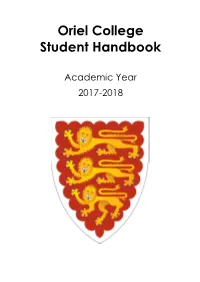 Oriel College Student Handbook