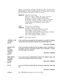 Board Minutes November 12 2008