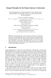 Design Principles for the Future Internet Architecture