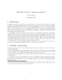 Math 1B, Lecture 11: Improper Integrals I