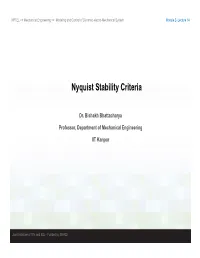 Nyquist Stability Criteria
