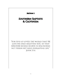 Southern Baptists & Calvinism