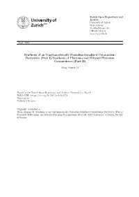Synthesis of an Unsymmetrically Pentafunctionalized Corannulene Derivative (Part I) Synthesis of Platinum and Ethynyl-Platinum Corannulenes (Part II)