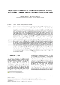 The Study of Discrimination of Remotely Sensed Data for Designing the Separation Technique Between Cassava and Sugarcane Farmland