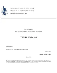 Thesis Summary