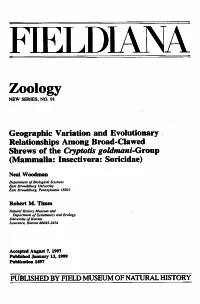 Zoology NEW SERIES, NO