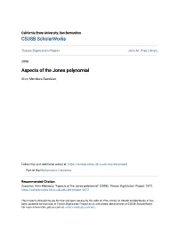 Aspects of the Jones Polynomial