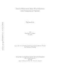 General Relativistic Static Fluid Solutions with Cosmological Constant