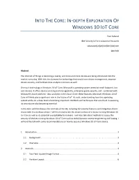 In-Depth Exploration of Windows 10 Iot Core