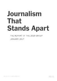 Journalism That Stands Apart